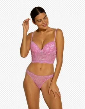 COSABELLA PRET A PORTER BUSTIER 36C WITH MATCHING THONGS L/XL